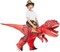 GOOSH Inflatable Dinosaur Costumes for Kids and Adults T Rex Blow Up Ride on Dino Outfits
